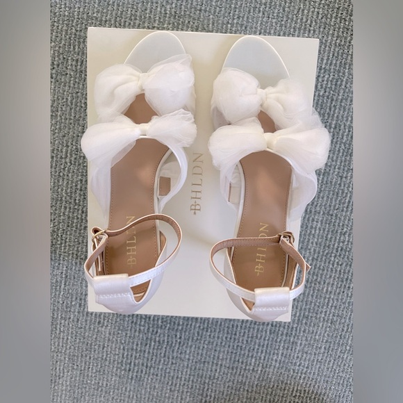 BHLDN Double Tulle Bow Heel - Picture 8 of 10